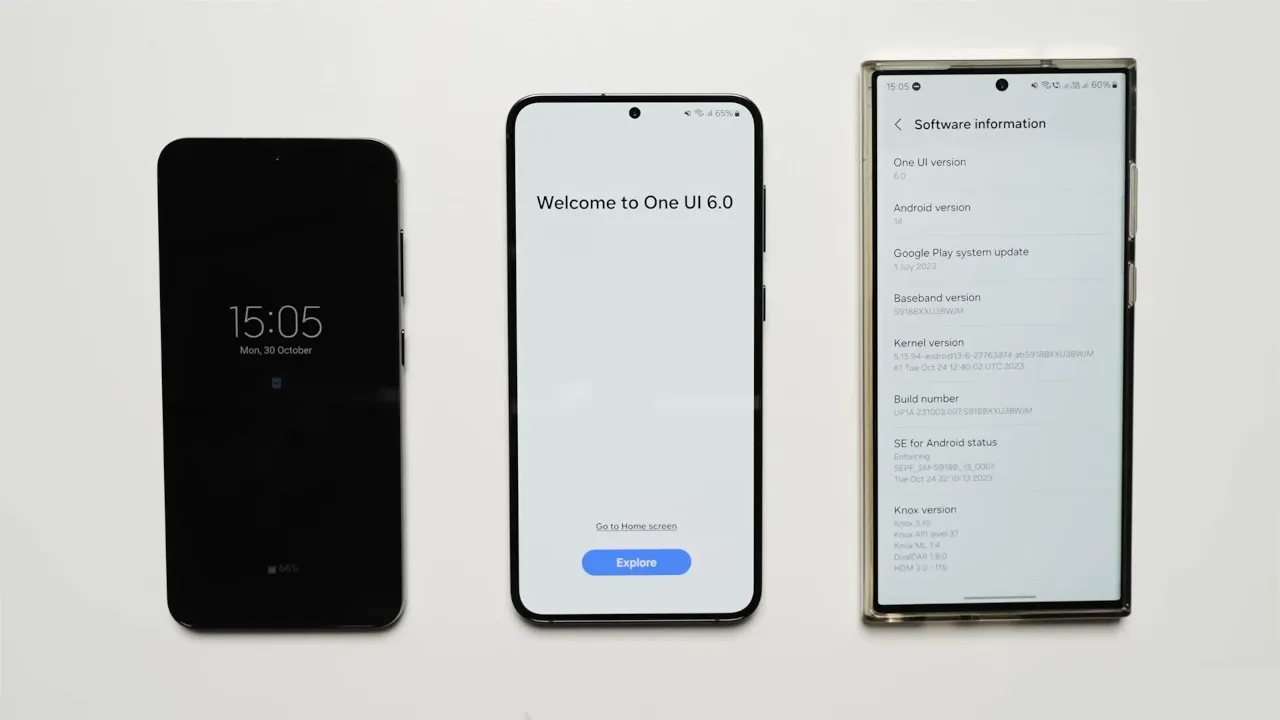 Даты выхода обновления One UI 6.0 для устройств Samsung