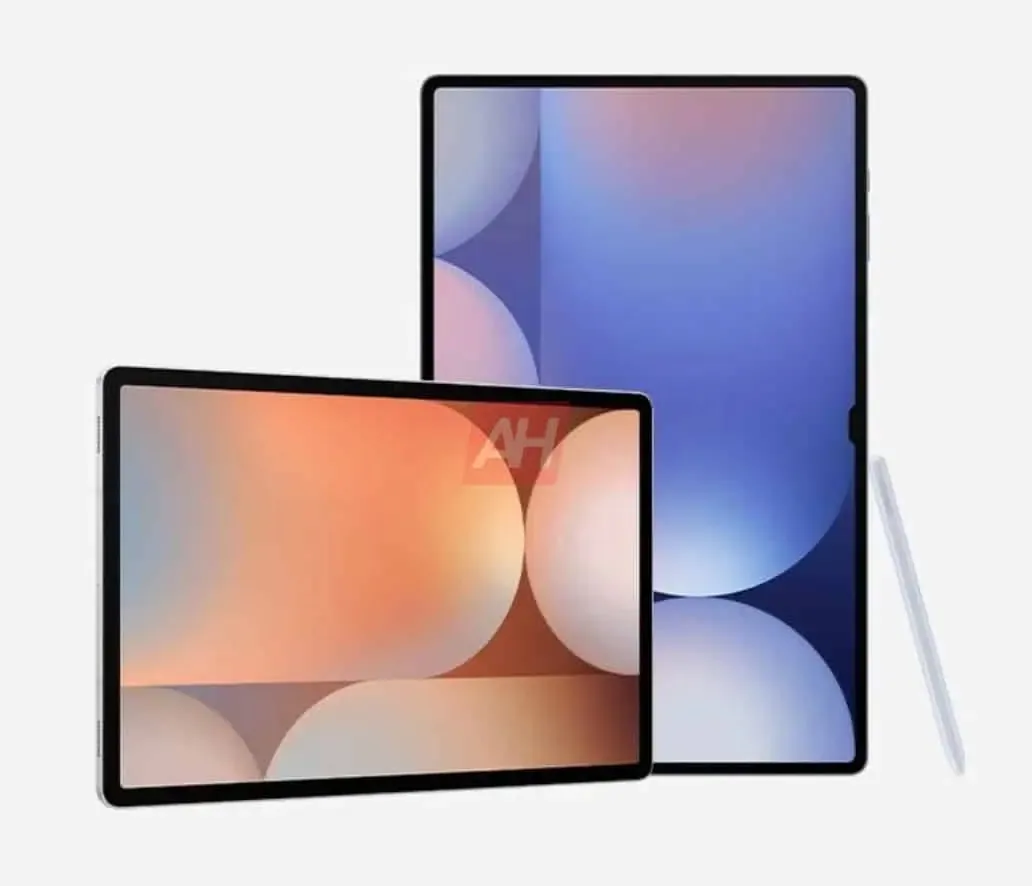 Samsung Galaxy Tab S10 Plus и Galaxy Tab S10 Ultra рендер